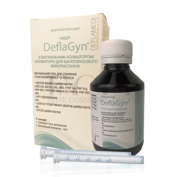 DeflaGyn vaginal gel, 150 ml per bottle with applicator, No. 2