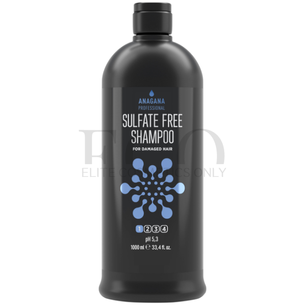 Шампунь безсульфатний для пошкодженого волосся ANAGANA Professional Sulfate Free Shampoo For Damaged Hair, 1000 мл