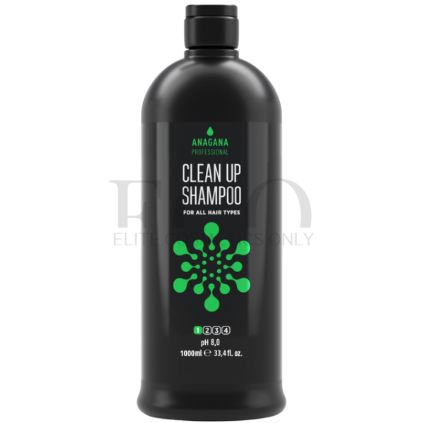 Шампунь Глибоке очищення для всіх типів волосся ANAGANA Professional Clean Up Shampoo For All Hair Types, 1000 мл