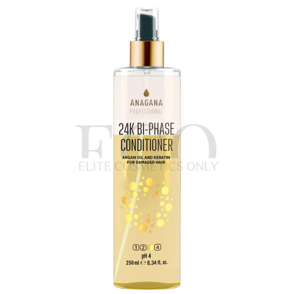 Bi-phase conditioner 24K for dry hair with argan oil and keratin ANAGANA Professional 24K Bi-Phase Conditioter, 250 ml