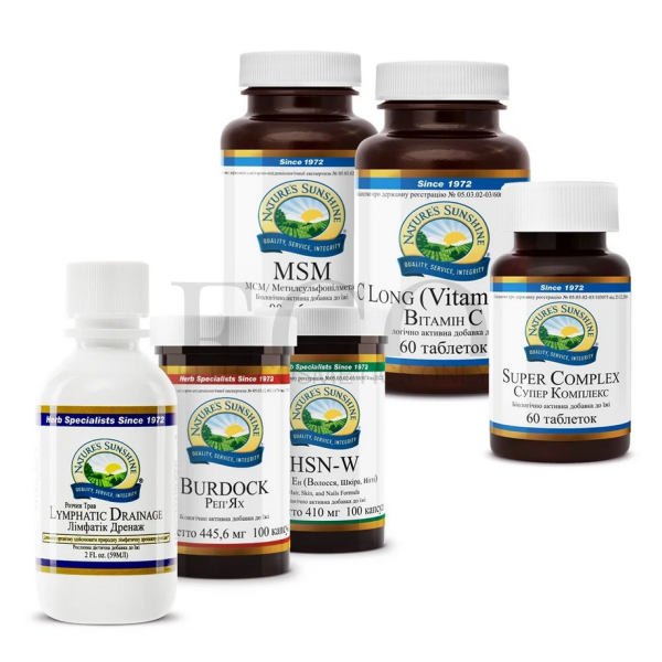 Комплексна програма Шкіра, волосся, нігті Nature's Sunshine Products, 1 упаковка