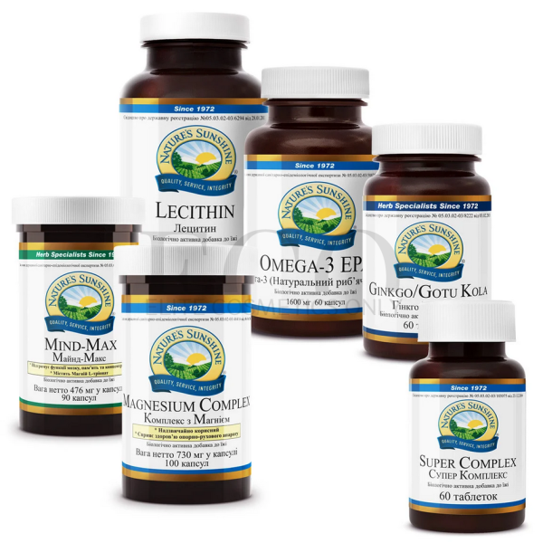 Комплексная программа Ясная голова Nature’s Sunshine Products, 1 упаковка