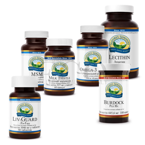 Комплексная программа Здоровье вашей печени Nature’s Sunshine Products Detox, 1 упаковка
