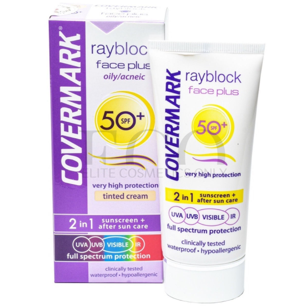 Sunscreen for oily and problem skin COVERMARK Rayblock Face Plus Oily/Acneic SPF 50, 50 ml