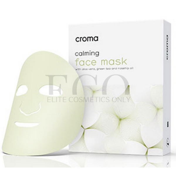 Маска тканинна для обличчя з екстрактом зеленого чаю Croma Calming Face Mask Green Tea, 1 шт 