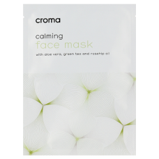 Маска тканинна для обличчя з екстрактом зеленого чаю Croma Calming Face Mask Green Tea, 1 шт 