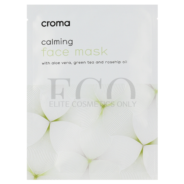 Маска тканинна для обличчя з екстрактом зеленого чаю Croma Calming Face Mask Green Tea, 1 шт 