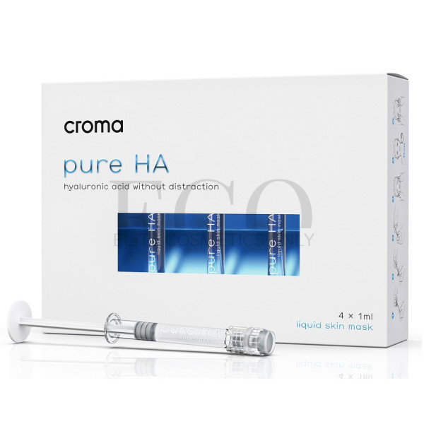 Висококонцентрована рідка маска для шкіри CROMA Pure HA, 4 х 1 мл