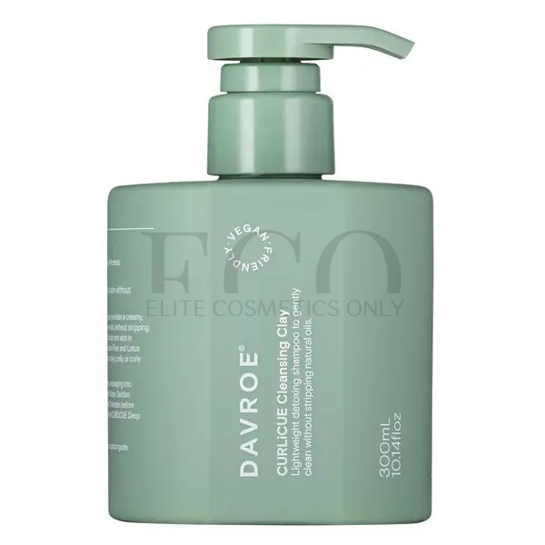 Detox shampoo with clay DAVROE Curlicue Cleansing Clay Shampoo for wavy hair, 300 ml