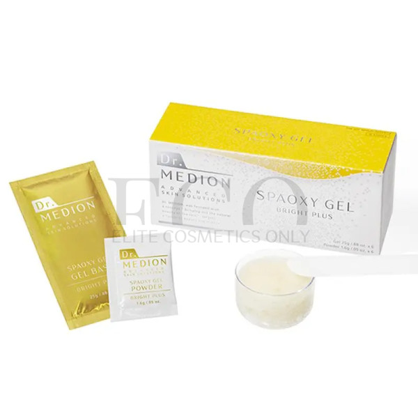 Осветляющая гель-маска для лица Dr. Medion Spaoxy Gel Bright Plus (Набор карбокситерапии на 6 процедур)