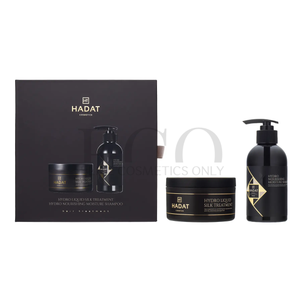 Подарочный Набор для Увлажнения Волос Hadat Hydro Nourishing Moisture Shampoo + Hadat Hydro Liquid Silk Treatment 250 мл, 350 мл 1 упаковка