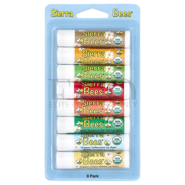 Органический бальзам для губ, ассорти-микс, Sierra Bees, 4,25 г, 1 шт. 