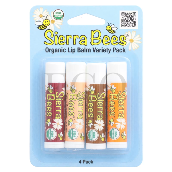 Organic lip balm, assorted, Sierra Bees, 4.25g, 1 pcs