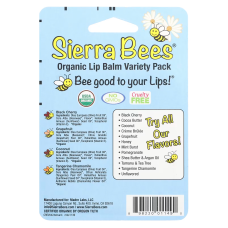 Organic lip balm, assorted, Sierra Bees, 4.25g, 1 pcs