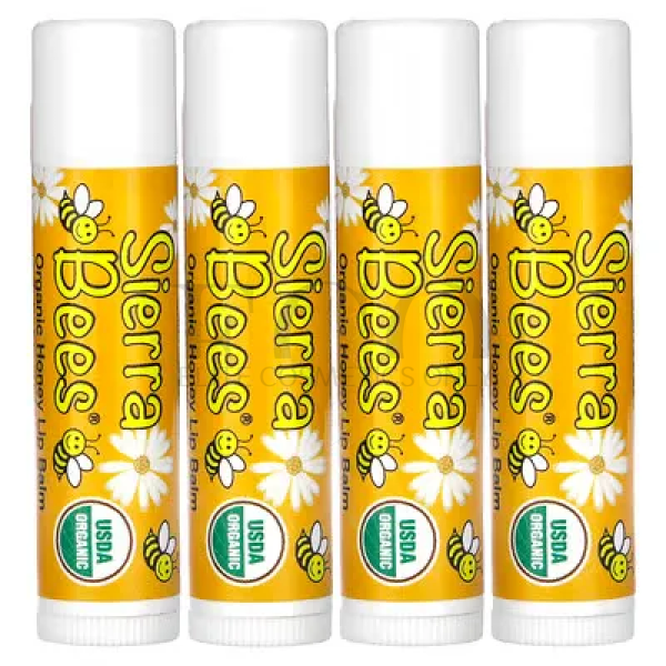 Органический бальзам для губ, мед, Sierra Bees, 4,25 г, 1 шт. 
