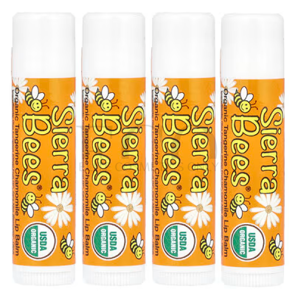 Organic lip balm, tangerine-flower, Sierra Bees, 4.25g, 1 pcs