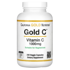 Витамин C класса USP, California Gold Nutrition, Gold C, 1000 мг, 1 уп, 240 шт