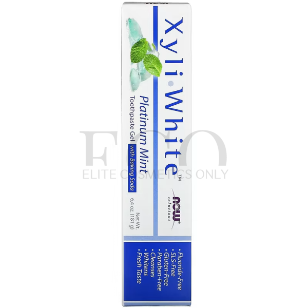 Зубная паста в форме геля, мята, NOW Foods, Solutions, XyliWhite,181 г 