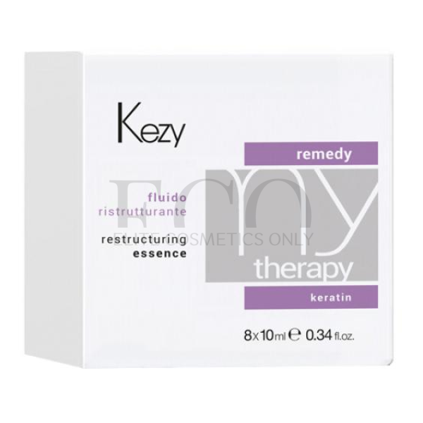 Essence restructuring with keratin Kezy Mytherapy Remedy Keratin Restructuring Essence, 8x10 ml