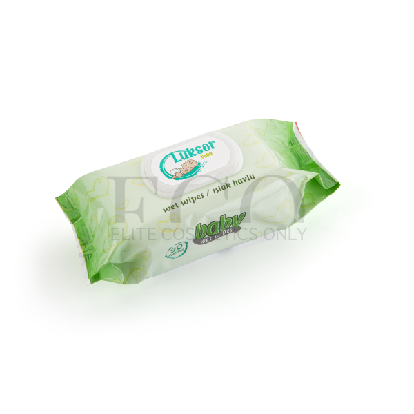 Baby wet wipes with mint Luksor Premium, 90 pcs, 1 pack