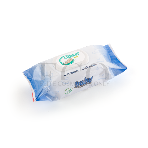 Baby wet wipes with lavender Luksor Premium, 90 pcs, 1 pack
