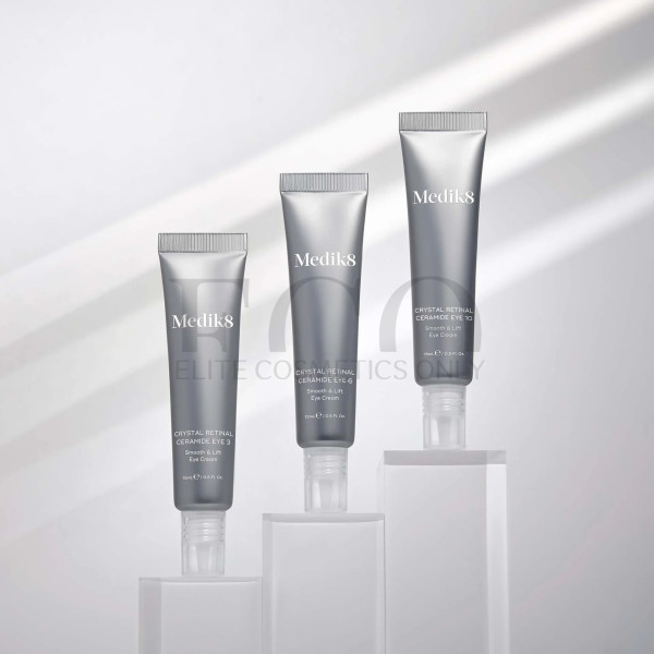Smoothing and tightening eye cream with vitamin A with retinal 0.03% Medik8 Crystal Retinal Ceramide Eye 3, 15 ml