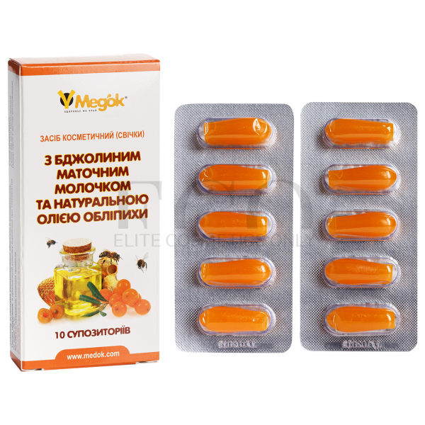 Phytocandles with royal jelly and sea buckthorn oil Medok, 1 pack