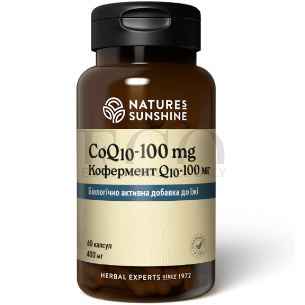Кофермент Q10-100 мг Nature's Sunshine Products CoQ10-100 mg, 60 шт