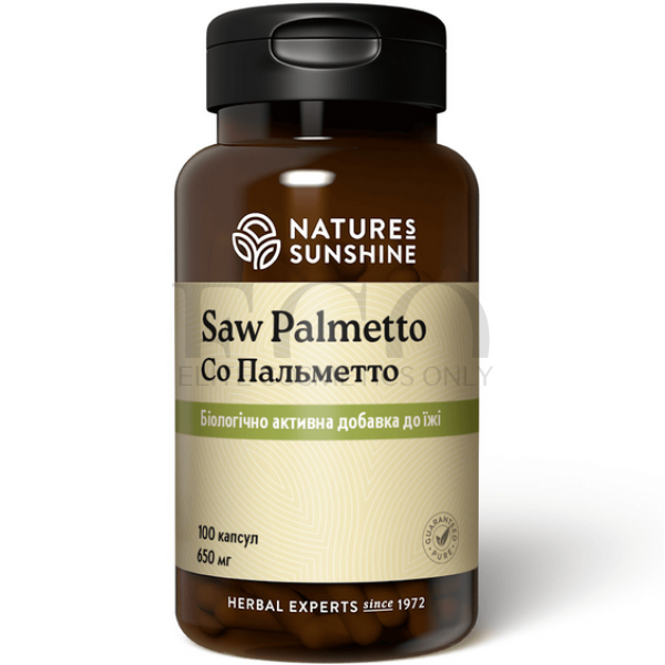 Біодобавка Со Пальменто для чоловіків Nature's Sunshine Products Saw Palmetto, 100 шт