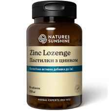 Пастилки з цинком Nature's Sunshine Products Zinc Lozenge, 96 шт