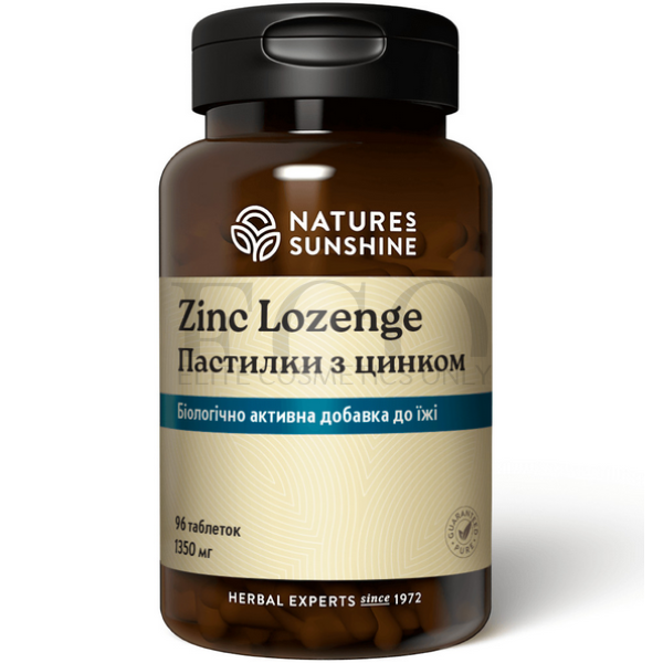 Пастилки з цинком Nature's Sunshine Products Zinc Lozenge, 96 шт
