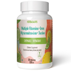Nature's Sunshine Products Children's Chewable Multiple Vitamins plus Iron, 120 pcs