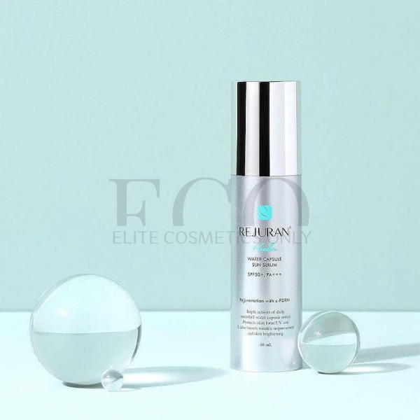Сонцезахисна сироватка із гідрокапсулами Rejuran Water Capsule Sun Serum SPF 50+, PA+++,  40 мл