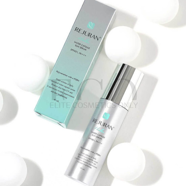 Сонцезахисна сироватка із гідрокапсулами Rejuran Water Capsule Sun Serum SPF 50+, PA+++,  40 мл