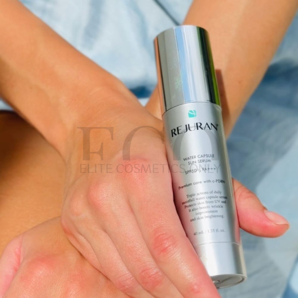 Сонцезахисна сироватка із гідрокапсулами Rejuran Water Capsule Sun Serum SPF 50+, PA+++,  40 мл