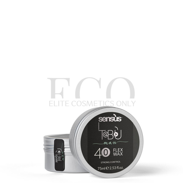 Матовый воск для волос сильной фиксации SENSUS Flex Wax 40, 75 мл