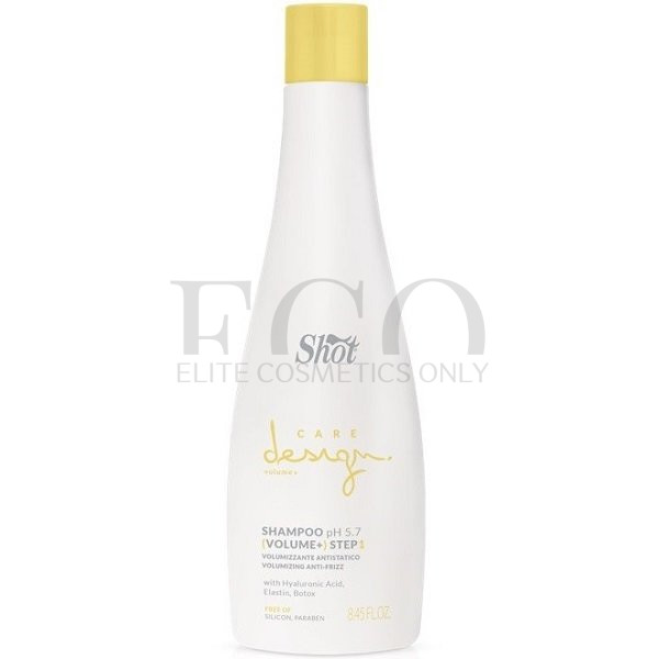 Шампунь для придания объема волосам Shot Care Design Volume+ Shampoo Step1, 250 мл