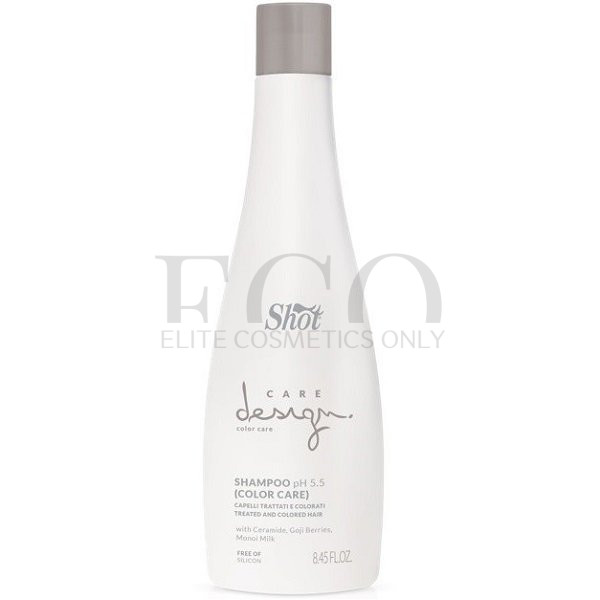 Шампунь для окрашенных волос Shot Care Design Color Care Treated And Colored Hair Shampoo, 250 мл