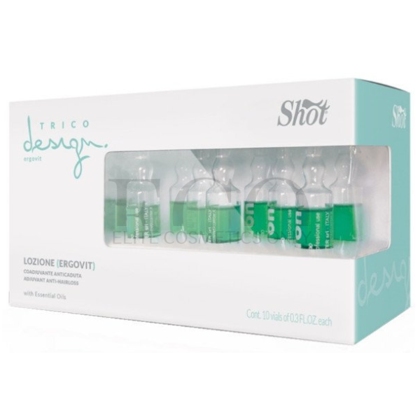 Shot Trico Design Ergovit Lotion Anti Hair-Loss, 10x10 ml