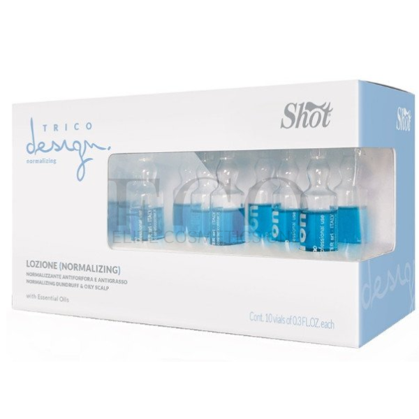 Anti-dandruff lotion for oily hair Shot Trico Design Normalizing Anti Dandruff Lotion, 10x10 ml