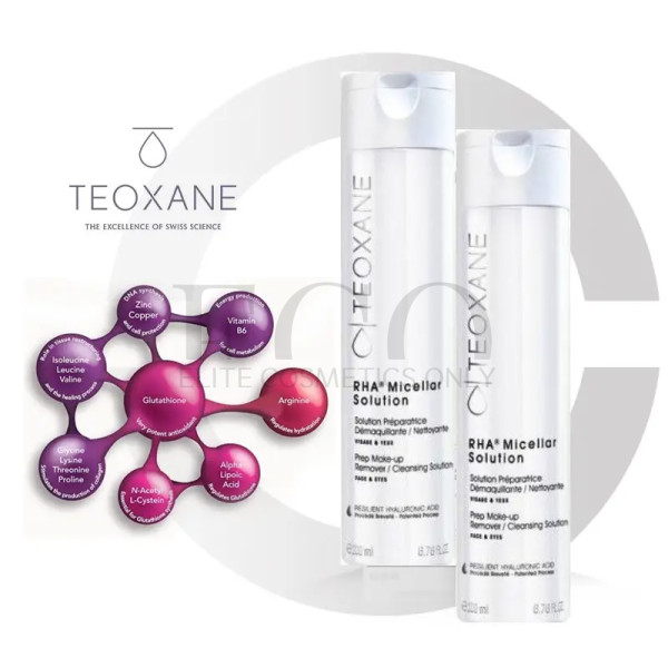 Міцелярний лосьйон RHA для зняття макіяжу Teoxane Micellar Solution, 200 мл