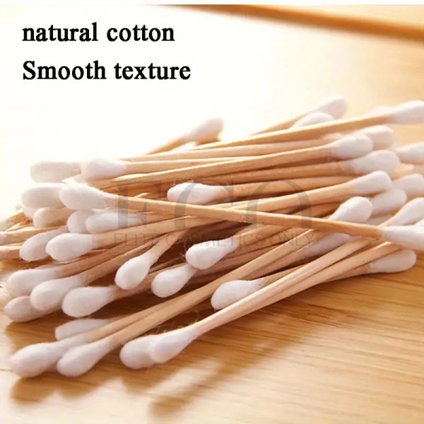 Hypoallergenic odorless double-sided cotton swabs for ear cleaning and make-up, multifunctional disposable 1 pack of 1000 pcs