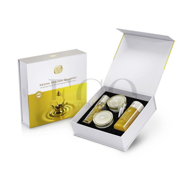 Набор косметики с золотом Kedma Golden Quartet (Gold Toner, Serum, Mask  Cream), 1 упаковка
