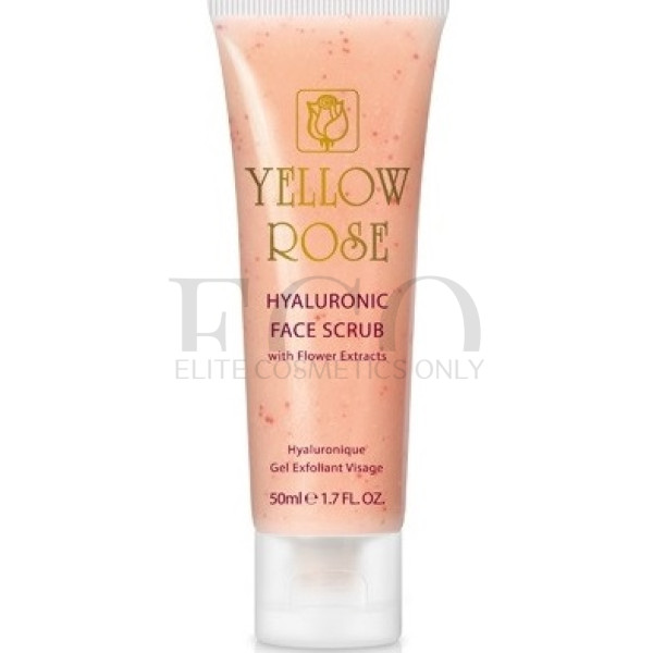 Скраб с гиалуроновой кислотой и цветочными экстрактами Yellow Rose Hyaluronic Face Scrub, 50 мл