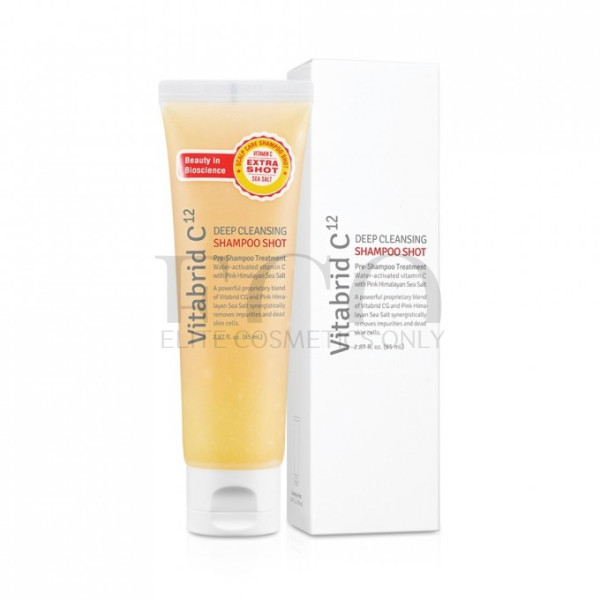 Очищальний пре-шампунь пілінг з з гімалайською сіллю Vitabrid C12 Purifying Shampoo Shot, 85 мл
