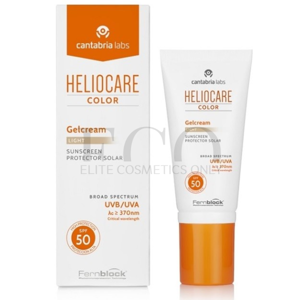 Тональний сонцезахисний гель-крем Cantabria Labs Heliocare Color GelCream Light SPF 50, 50 мл 