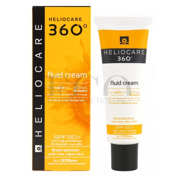 Сонцезахисний крем-флюїд для всіх типів шкіри Cantabria Labs Heliocare 360º Fluid Cream SPF 50, 50 мл 