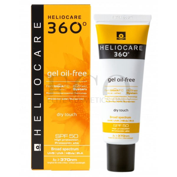 Сонцезахисний гель на водній основі Cantabria Labs Heliocare 360º Gel Oil-Free Dry Touch Sunscreen SPF 50, 50 мл