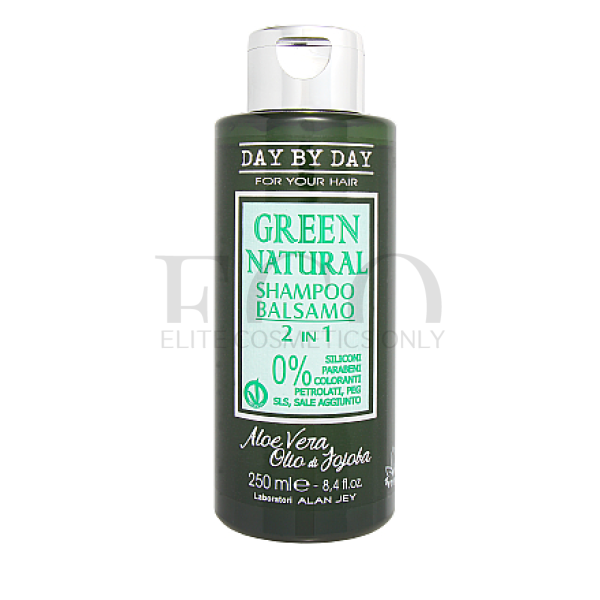 Шампунь-бальзам 2 в 1 Alan Jey Green Natural Shampoo Balsamo 2 in 1, 250 мл