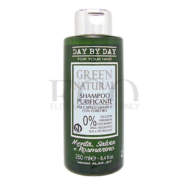 Шампунь очищуючий від лупи Alan Jey Green Natural Shampoo Purificante, 250 мл